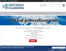 Tablet Screenshot of diepvrieskleding.com